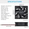 GDSTIME 1238 48V Fan 120mm x 38mm Dual Ball Bearings DC Brushless Cooling Fan