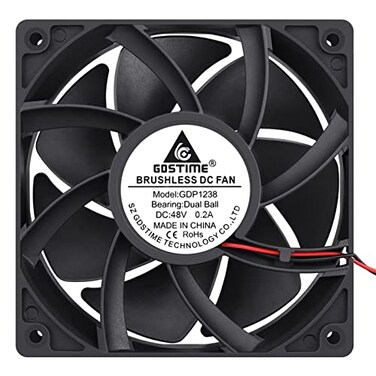 GDSTIME 1238 48V Fan 120mm x 38mm Dual Ball Bearings DC Brushless Cooling Fan