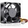 GDSTIME 12V DC 3PIN 70mm Fan 70mm x 70mm x 25mm Brushless Cooling Fan