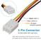 GDSTIME 12V DC 3PIN 70mm Fan 70mm x 70mm x 25mm Brushless Cooling Fan