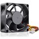GDSTIME 12V DC 3PIN 70mm Fan 70mm x 70mm x 25mm Brushless Cooling Fan