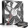 GDSTIME 140mm USB Fan with 3 Speed Control 5V Powered DC Brushless Computer Case Fans 140x140x25mm for Receiver DVR PlayStation Xbox Computer Cabinet Cooling