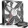 GDSTIME 140mm USB Fan with 3 Speed Control 5V Powered DC Brushless Computer Case Fans 140x140x25mm for Receiver DVR PlayStation Xbox Computer Cabinet Cooling
