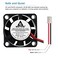 GDSTIME 2 Pack 25mm 5V Fan Mini 25x25x7mm 2Pin Brushless DC Cooling Fans for Aroma Diffuser Projector Incubator