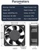 GDSTIME 2 Pack 60mm x 60mm x 25mm 12V Dual Ball Bearings DC Brushless Cooling Fan 2Pin