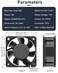 GDSTIME 2 Pack 60mm x 60mm x 25mm 12V Dual Ball Bearings DC Brushless Cooling Fan 2Pin