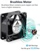 GDSTIME 2 Pack 60mm x 60mm x 25mm 12V Dual Ball Bearings DC Brushless Cooling Fan 2Pin