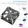 GDSTIME 2 Pack 80mm x 25mm Dual Ball Bearings High Speed 4500RPM 12V DC Brushless Cooling Fan 2Pin