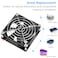 GDSTIME 2 Pack 80mm x 25mm Dual Ball Bearings High Speed 4500RPM 12V DC Brushless Cooling Fan 2Pin