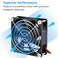 GDSTIME 2 Pack 80mm x 80mm x 25mm 12V DC Brushless Cooling Fan 2Pin