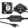 GDSTIME 2Pack Quiet 40mm USB Fans with 3 Speed Control Mini 5V DC Brushless Computer Case Fan for VR Gear Raspberry Pi Cosplay Helmet Mini PC Aquarium Roku Router Cooling Ventilation