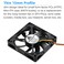 GDSTIME 80mm 12Volt Fans 80mm x 80mm x 15mm 8015 3PIN DC Brushless Cooling Fan