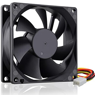 GDSTIME 80mm 8cm CPU Fan 80mm x 25mm Brushless DC 12V 3PIN Brushless PC Computer Case Cooling Fan