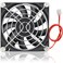 GDSTIME 80mm Fan 80mm x 80mm x 15mm 24V DC Brushless Cooling Fan Sleeve Bearing