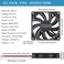 GDSTIME 80mm Fan 80mm x 80mm x 15mm 24V DC Brushless Cooling Fan Sleeve Bearing