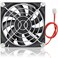 GDSTIME 80mm Fan 80mm x 80mm x 15mm 24V DC Brushless Cooling Fan Sleeve Bearing