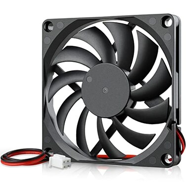 GDSTIME Ultra Thin 80mm x 80mm x 10mm 12V Computer PC Brushless DC Cooling Fan 2Pin for 3D Printer Power Supply Hard Drive Case
