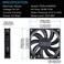 GDSTIME USB Connector 80mm x 80mm x 15mm DC 5V Power 3 Inch Brushless Cooling Fan