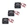Honbay 3pcs DC 12V 01A 2Pin 25mm x25mm x10mm Mini Brushless Cooling Fan