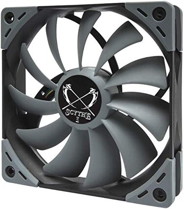SCYTHE Kaze Flex 120 High Air Flow PC Case Fan Fluid Dynamic Bearing120mm x 25mm 3pin Connector 800RPM