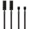 PANO-MOUNTS PANOMOUNTS PWM Fan Hub Cable 3Pin4Pin PC Case Fan Splitter with 1to5 Expansion for CPU Cooler ITX Mining Rig 2Pack