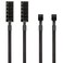 PANO-MOUNTS PANOMOUNTS PWM Fan Hub Cable 3Pin4Pin PC Case Fan Splitter with 1to5 Expansion for CPU Cooler ITX Mining Rig 2Pack