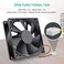 Wathai 12V 92mm 92x25mm DC Brushless Cooling Fan 3Pin High Perfomance for Computer case Wine Fridge Inverter DIY Ventilation Exhaust Projects 2 Pack