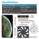 Wathai DC Brushless 12V Cooling Case Fan 80mm x 15mm 3 2Pin for Exhaust Replacement Part 2Pack