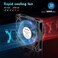 Wathai DC Brushless 12V Cooling Case Fan 80mm x 15mm 3 2Pin for Exhaust Replacement Part 2Pack
