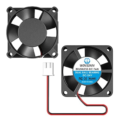 WINSINN 30mm Fan 24V 3D Printer Micro 24 Volt Fans 3010 Dual Ball Bearing Brushless Cooling 30mmx10mm 2PIN Pack of 2Pcs