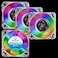 WINSINN 30mm RGB Fan 24V LED Colorful 3D Printer Micro 24 Volt Fans 3010 Hydraulic Bearing Brushless Cooling 30mmx10mm 2PIN Pack of 4Pcs