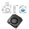 WINSINN 40mm Blower Fan 5V 3D Printer Micro 5 Volt Fans Blower 4010 Dual Ball Bearing with Air Guide Parts 40mmx10mm 2PIN Pack of 2Pcs