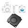 WINSINN 40mm Blower Fan 5V 3D Printer Micro 5 Volt Fans Blower 4010 Dual Ball Bearing with Air Guide Parts 40mmx10mm 2PIN Pack of 5Pcs