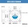 WINSINN 50mm 12V Fan Hydraulic Bearing 6000 RPM 5010 Cooling Fan Replacement for 3D PrintersComputer CasesSmall Appliances 30cm Cable with XH2542PIN Brushless 50x10mm 5Pcs