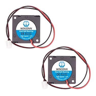 WINSINN Dual Ball Bearings 30mm Blower Fan Brushless Cooling 12V 3010 30mm10mm Pack of 2Pcs