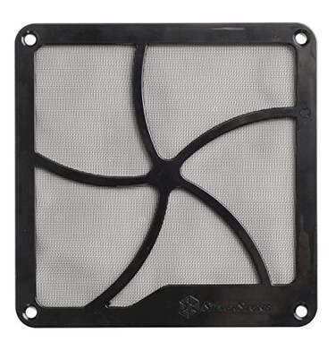 SilverStone FF141B Lftergitter mit Filter Schwarz
