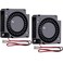 GDSTIME 2Pack 24V 30mm Blower Fan 30mm x 30mm x10mm Brushless Cooling Replacement Fan for 3D Printer
