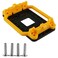 DGZZI CPU Cooler Bracket Motherboard Back Plate Heatsink Fan Stand Base Mount Bracket Holder for AMD Socket AM2 AM3 Yellow