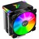 Jonsbo JONSBO CR1400 RGB CPU Air Cooler 92mm PWM CPU Cooler with 4 Heat Pipes Removable Computer PC Fans Easy to Install Quiet Rainbow RGB Cooling Fan for Intel LGA 185117001200115X AMD AM4 AM5 Black