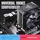 Jonsbo JONSBO CR1400 RGB CPU Air Cooler 92mm PWM CPU Cooler with 4 Heat Pipes Removable Computer PC Fans Easy to Install Quiet Rainbow RGB Cooling Fan for Intel LGA 185117001200115X AMD AM4 AM5 Black