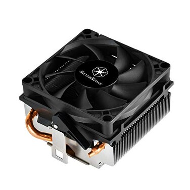 SilverStone Technology Low Profile 95W or More AMD Socket AM2AM3AM4FM1FM2 CPU Cooler Only 54mm Tall Cooling RLKR01