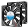 WINSINN DC 80mm Fan 24V 8015 Dual Ball Bearing Brushless Cooling 80mmx15mm 2PIN Pack of 2Pcs