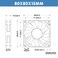 WINSINN DC 80mm Fan 24V 8015 Dual Ball Bearing Brushless Cooling 80mmx15mm 2PIN Pack of 2Pcs