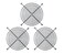 Apevia APEVIA G3140MM 140mm Black Fan Grill 3 in 1 Pack Retail