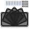 YIMATEECO Dust Filter PC 120mm for Computer CoolerPSURouters Nylon 80 Mesh Magnetic Frame PC Fan Dust Mesh PC Cooler Filter Dustproof Computer Fan Grills Nylon 120 120mm 5pcs Black