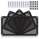 YIMATEECO Dust Filter PC 120mm for Computer CoolerPSURouters Nylon 80 Mesh Magnetic Frame PC Fan Dust Mesh PC Cooler Filter Dustproof Computer Fan Grills Nylon 120 120mm 5pcs Black