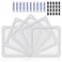 YIMATEECO Dust Filter PC 120mm for Computer CoolerPSURouters Nylon 80 Mesh Magnetic Frame PC Fan Dust Mesh PC Cooler Filter Dustproof Computer Fan Grills Nylon 120 120mm 5pcs White
