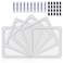 YIMATEECO Dust Filter PC 120mm for Computer CoolerPSURouters Nylon 80 Mesh Magnetic Frame PC Fan Dust Mesh PC Cooler Filter Dustproof Computer Fan Grills Nylon 120 120mm 5pcs White