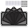 YIMATEECO Dust Filter PC 140mm for Computer CoolerPSURouters Nylon 80 Mesh Magnetic Frame PC Fan Dust Mesh PC Cooler Filter Dustproof Computer Fan Grills Nylon 140 140mm 5pcs Black