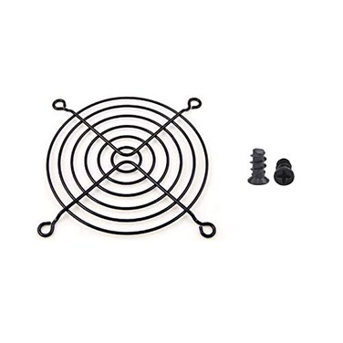 Easycargo 2pcs 92mm Fan Grill 92mm Guard Black with Screws 92mm